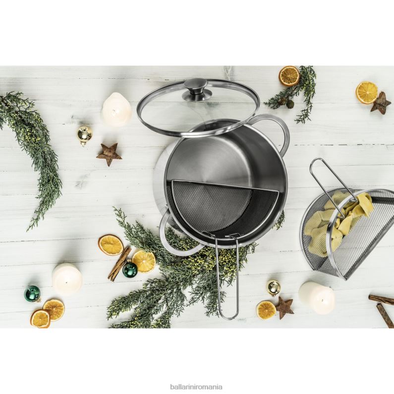 BALLARINI vase de gătit ancona 85 qt sparanghel/ oală pentru paste oțel inoxidabil 18/10 P24NB66