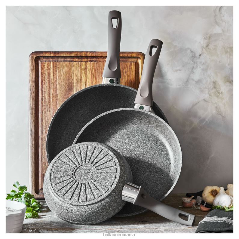 BALLARINI vase de gătit set de tigaie modena inductie 3 buc aluminiu antiaderent P24NB43