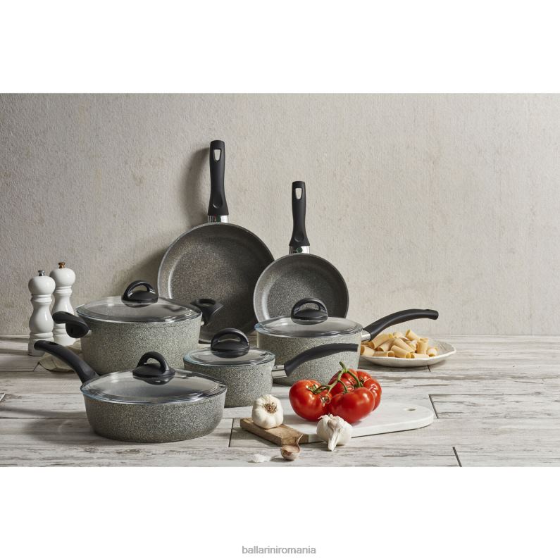 BALLARINI vase de gătit set parma de 10 bucăți antiaderent oale și tigăi P24NB8